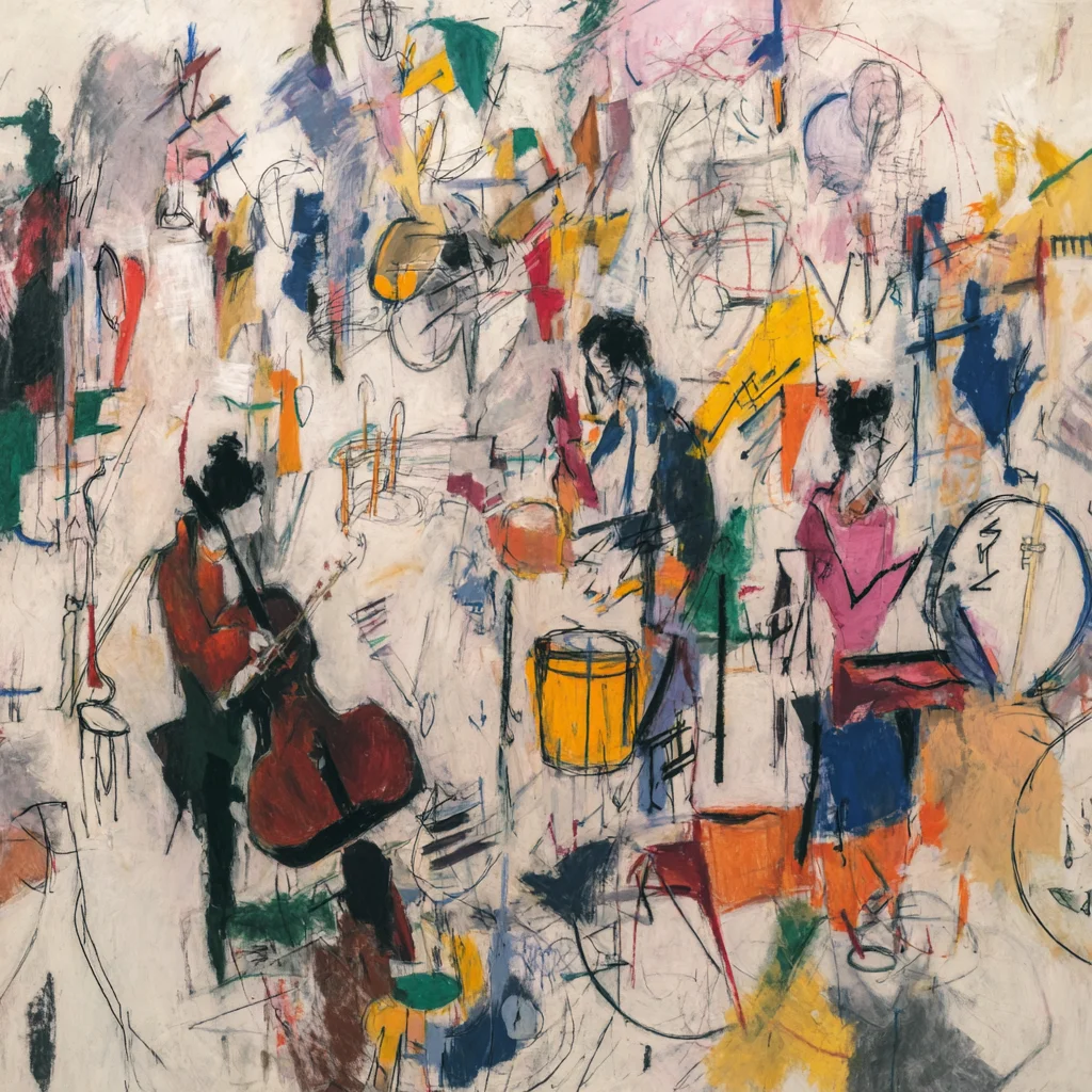 Abstract expressionist artwork 2