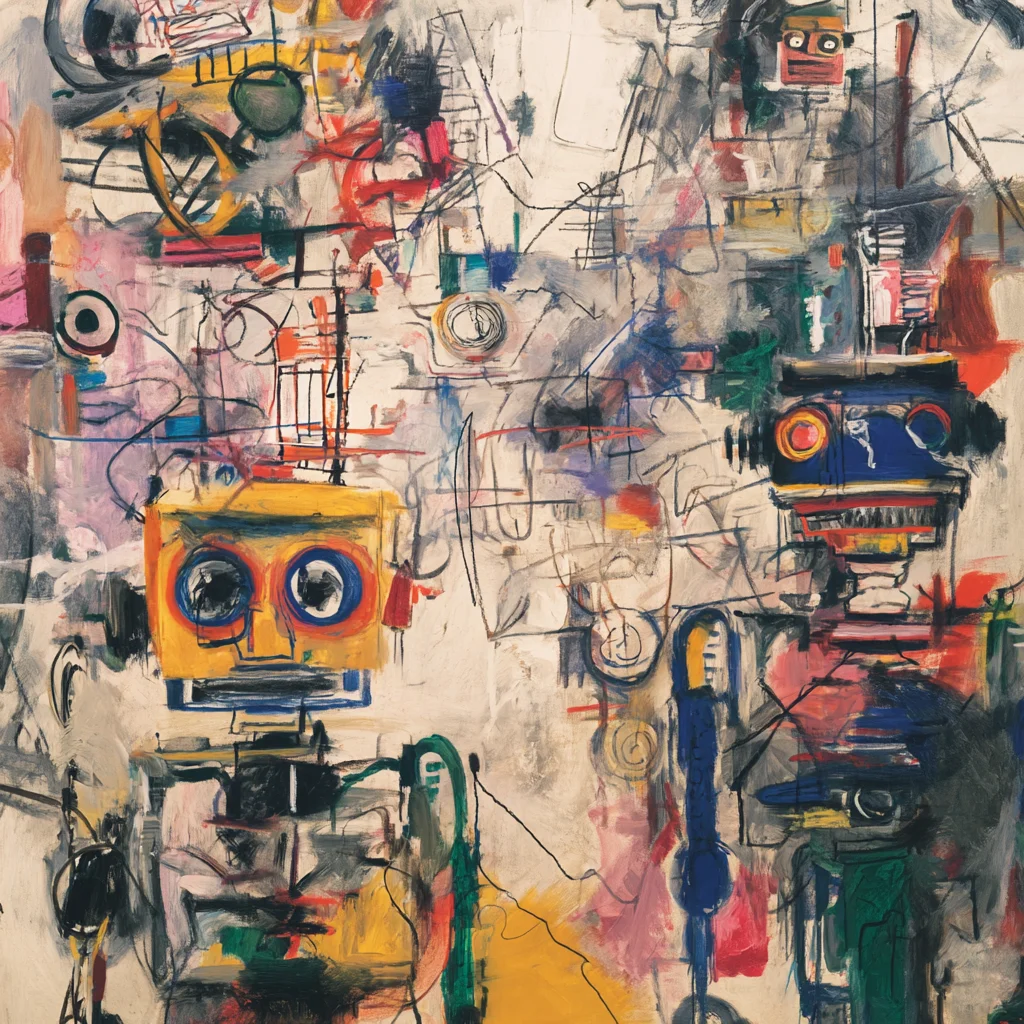 Abstract expressionist artwork 1